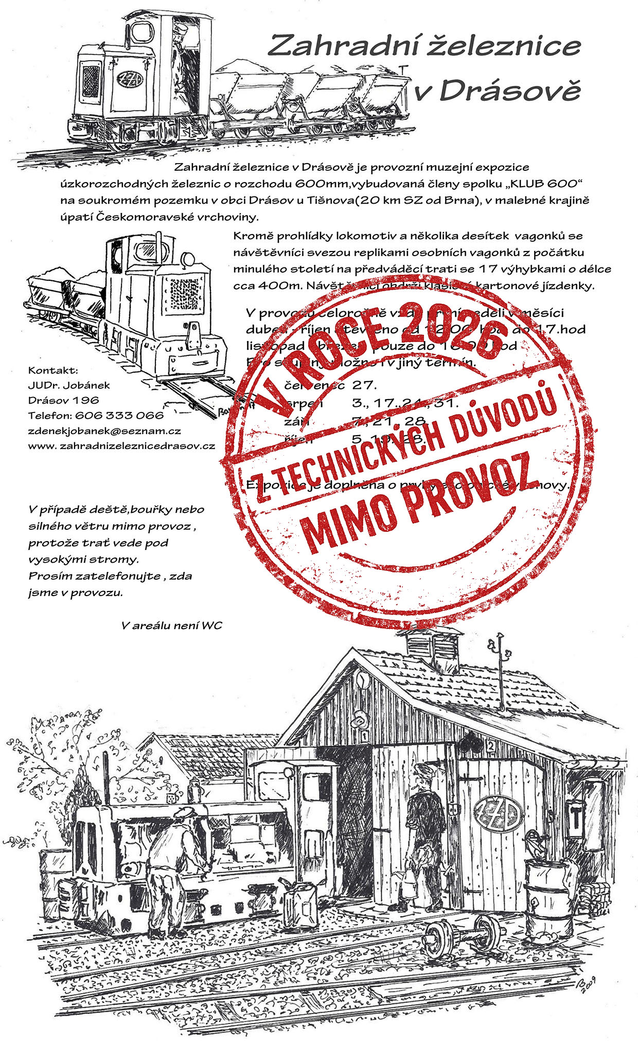 Zahradní železnice v Drásově